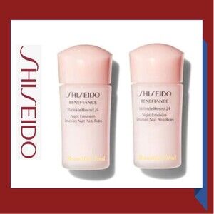 Shiseido Benefiance WrinkleResist24 Night Emulsion - Travel 15mL / 0.5oz. X2